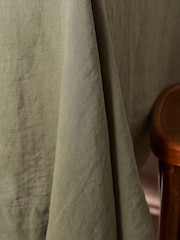 Secret Linen Store Olive Green Table Cloth - Image 2 of 3