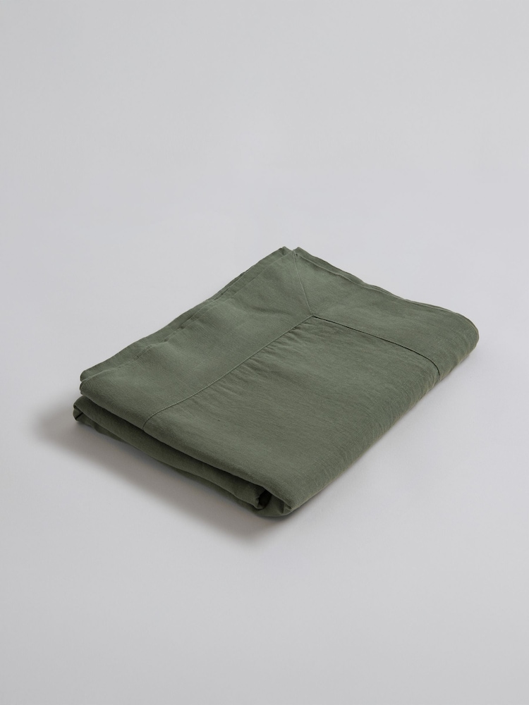 Secret Linen Store Olive Green Table Cloth - Image 3 of 3