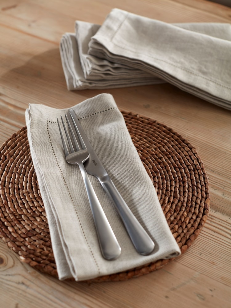 Secret Linen Store Natural Twill Cotton Linen Napkin - Image 1 of 3