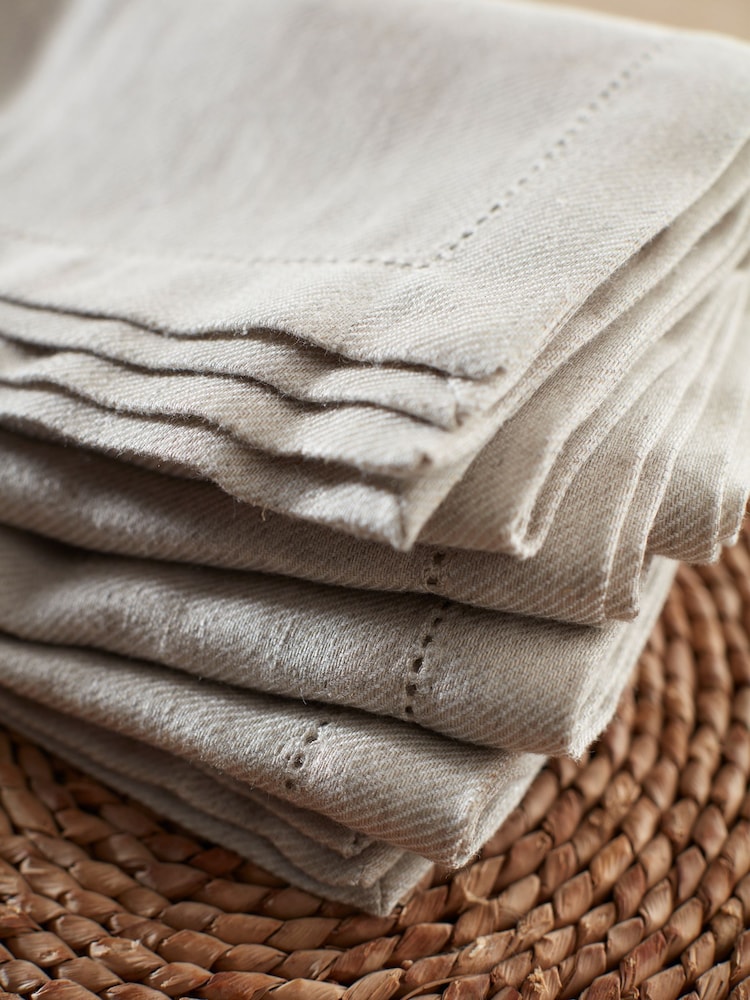 Secret Linen Store Natural Twill Cotton Linen Napkin - Image 2 of 3