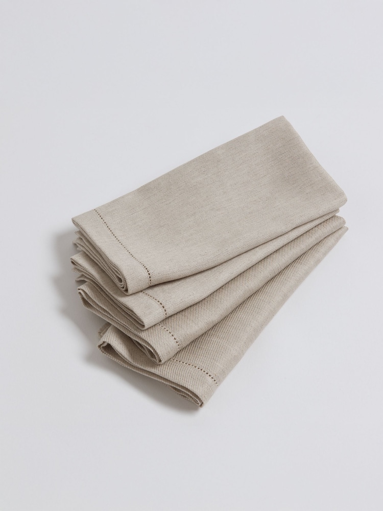 Secret Linen Store Natural Twill Cotton Linen Napkin - Image 3 of 3