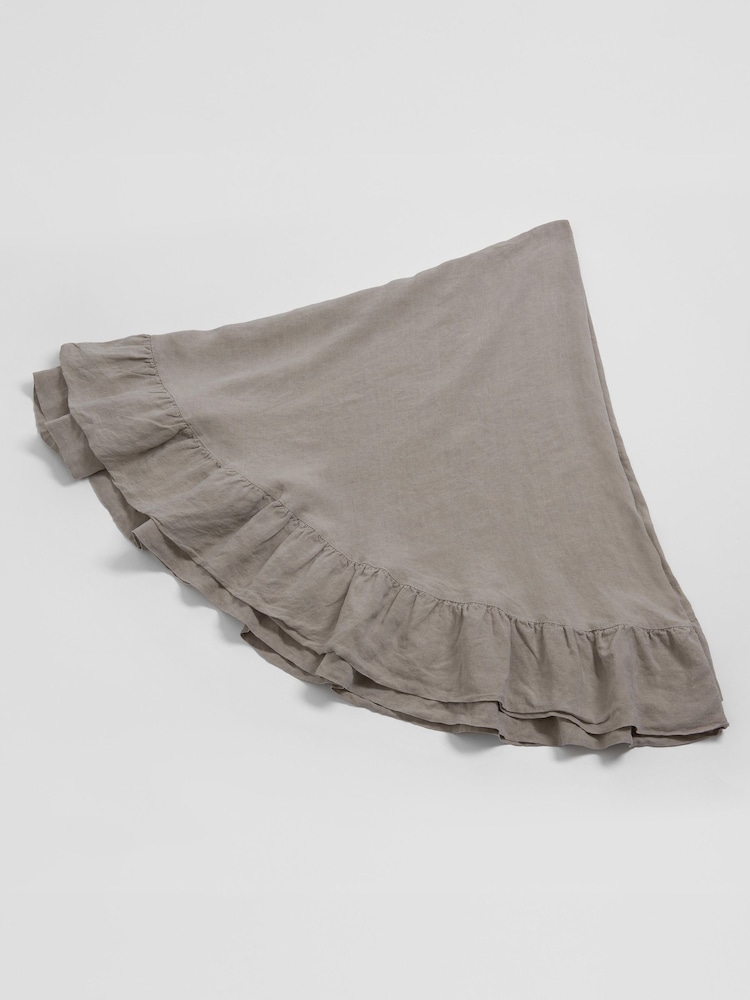 Secret Linen Store Natural Linen Round Table Cloth - Image 4 of 4