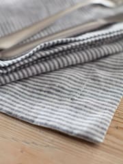 Secret Linen Store French Blue Sid Stripe Linen Placemat - Image 2 of 3