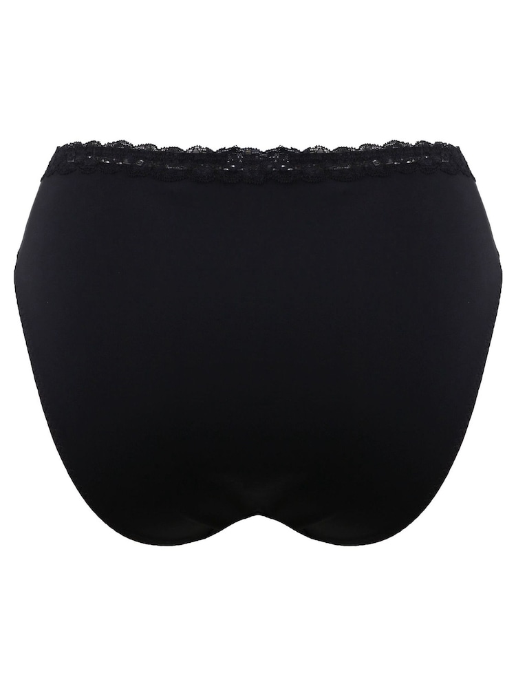 Pour Moi Black Luxe Linear High Leg Knicker - Image 5 of 5