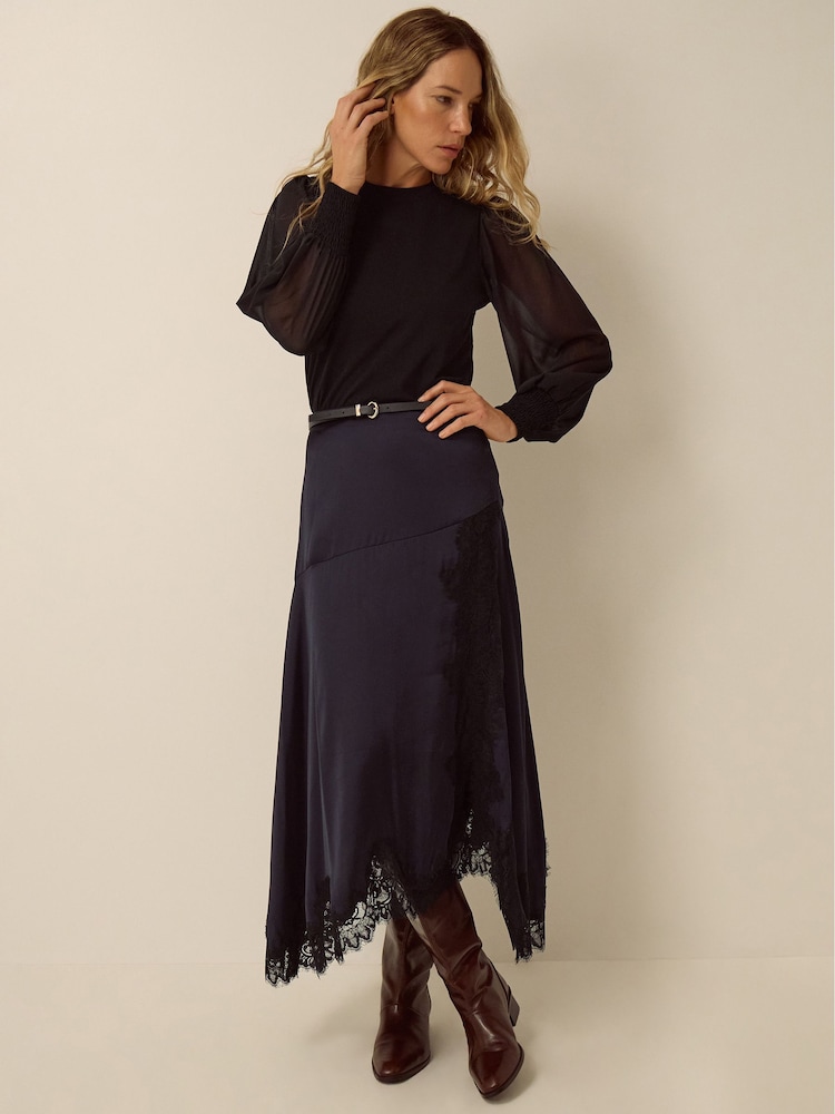 Monsoon Mayci Mix Fabric Top - Slika 4 iz 4