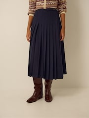 Monsoon Nancy Pleated Midi Skirt - 5суретінің 3 суреті
