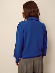 Monsoon Blue Hol High Neck Jumper - Image 2 of 3