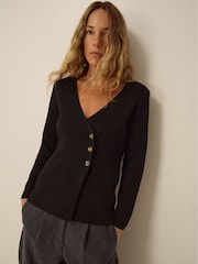 Monsoon Saf V-Neck Crossover Cardigan - Bild 2 von 5