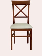 Laura Ashley Set of 2 Dark Chestnut Balmoral Dining Chairs - Image 2 of 4