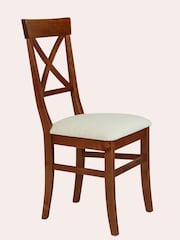 Laura Ashley Set of 2 Dark Chestnut Balmoral Dining Chairs - Image 3 of 4