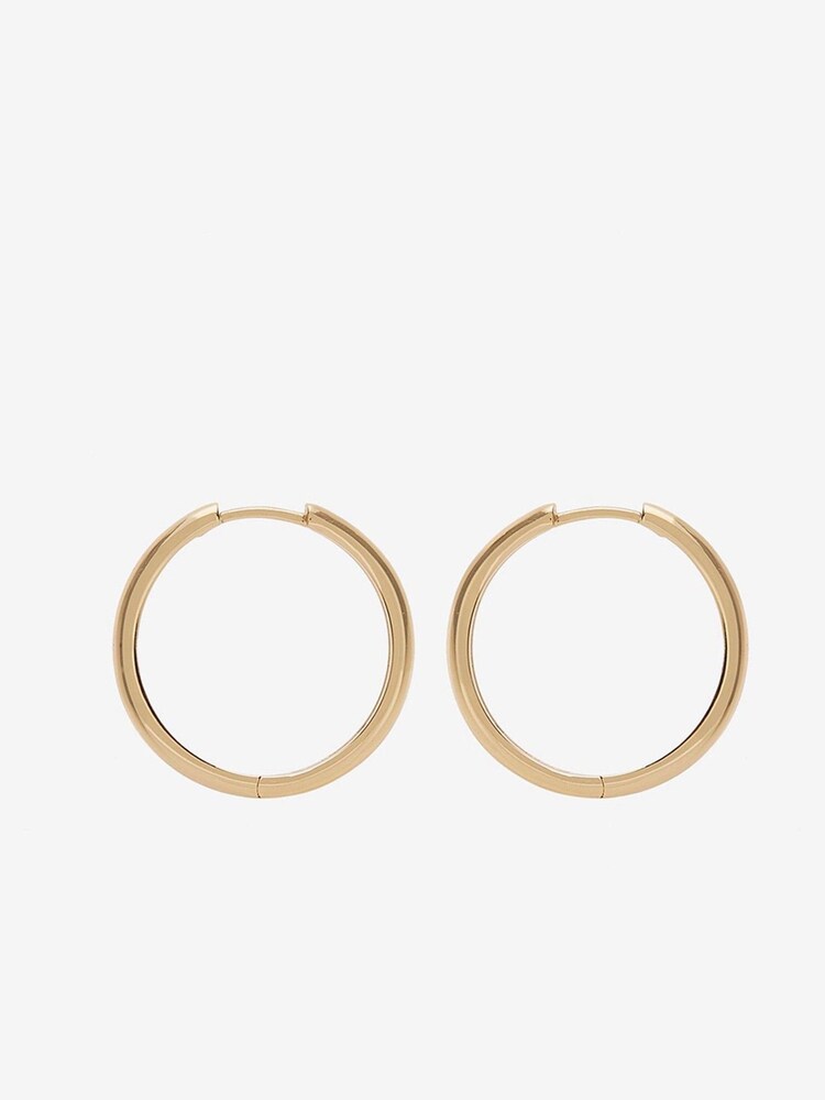 Mint Velvet Gold Plated Hoop Earrings - Image 3 of 3 Mint Velvet Gold Plated Hoop Earrings - Image 3 of 3