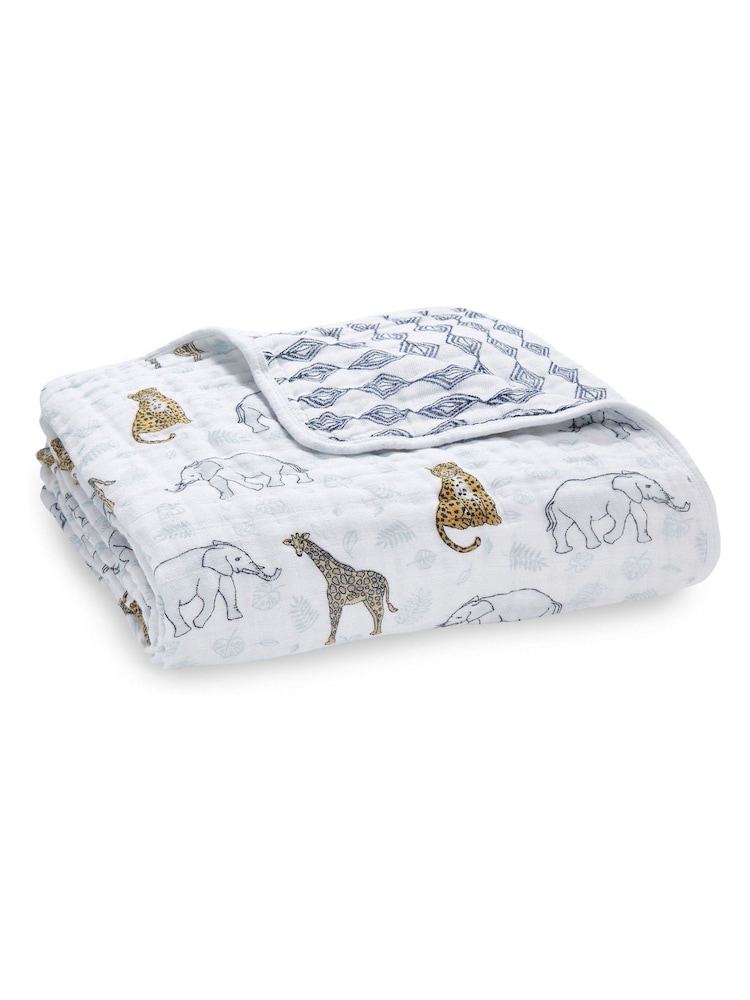 aden + anais Kids Dream Blanket Jungle 100% Cotton Muslin - Imagen 2 de 3