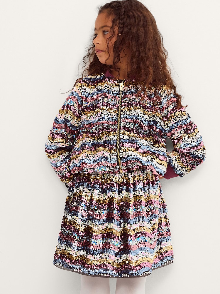 Falda de fiesta con lentejuelas de Monsoon - Imagen 1 de 4