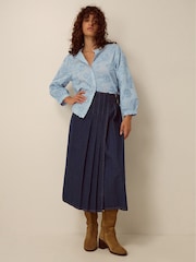 Monsoon Blue Blair Floral Appliqué Blouse - Image 4 of 4