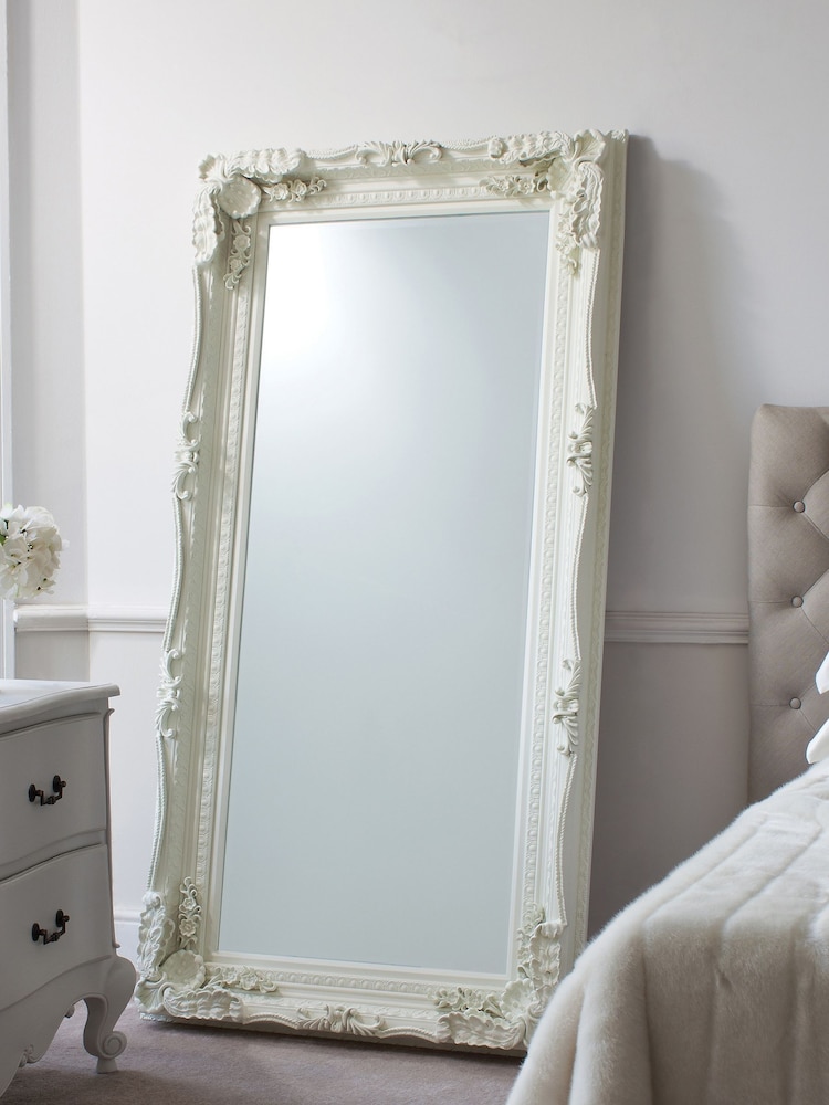 Gallery Home Cream Oxford Leaner Mirror - Image 1 of 2