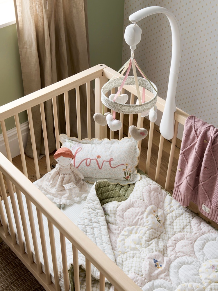 Mamas & Papas x Laura Ashley 2 Pack Gingham Gingham Fitted Cot Bed Sheets - Image 2 of 8