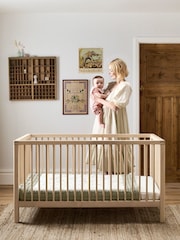Mamas & Papas x Laura Ashley 2 Pack Gingham Gingham Fitted Cot Bed Sheets - Image 4 of 8