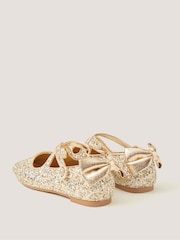 Monsoon Gold Sequin Mary Jane Ballet Flats - Image 3 of 3