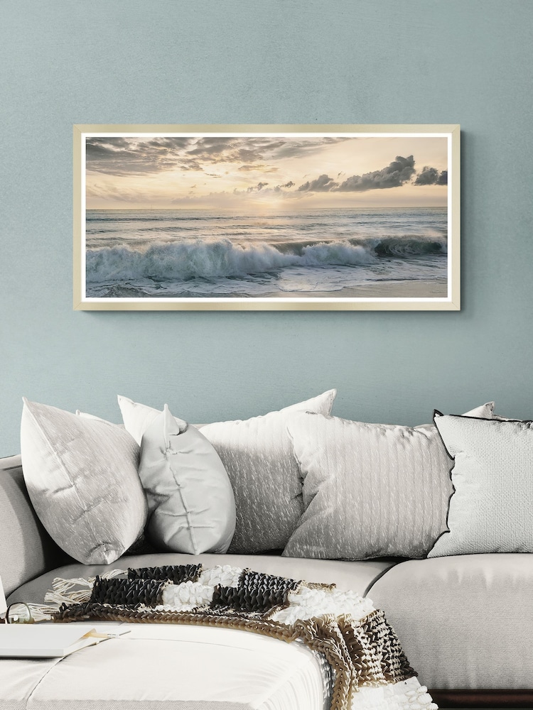 Artko Grey Dawn's Embrace By Mike Calascibetta Framed Art - Image 1 of 4 Artko Grey Dawn's Embrace By Mike Calascibetta Framed Art - Image 1 of 4