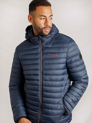 Weird Fish Blue Flete Lightweight Showerproof Padded Jacket - Image 9 of 9