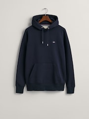 Azul marinho - GANT Regular Fit Shield Logo Hoodie - Imagem 4 de 4