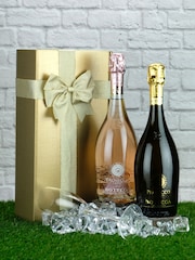 Le Bon Vin Set of 2 Vintage Prosecco And Sparkling Rosé Wine Gift Set - Image 1 of 1