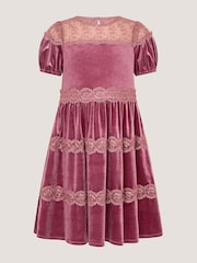 Monsoon Robe de fête Freda en velours et dentelle - Image 2 de 4
