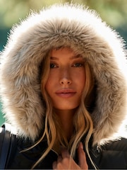 Tommy Hilfiger Tyra Down Maxi Black Coat - Image 2 of 11
