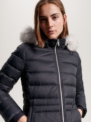 Tommy Hilfiger Tyra Down Maxi Black Coat - Image 5 of 11
