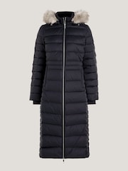 Tommy Hilfiger Tyra Down Maxi Black Coat - Image 7 of 11