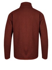 Weird Fish Red Turlock Recycled 1/4 Zip Bonded Fleece - Image 8 of 8