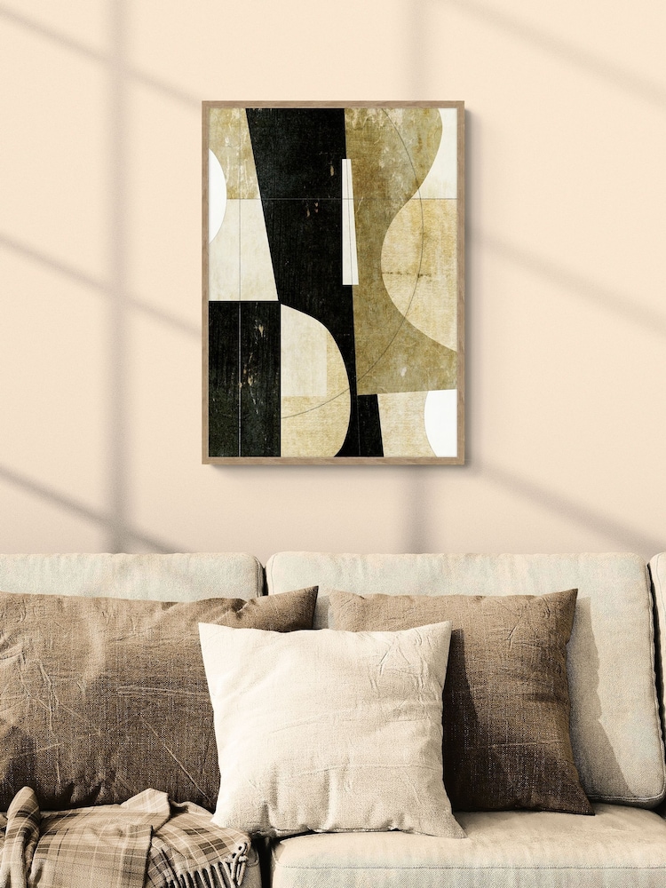 Artko Beige Collage by Suzanne Nicoll Framed Art - Image 1 of 3 Artko Beige Collage by Suzanne Nicoll Framed Art - Image 1 of 3
