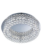 Searchlight Chrome Musk Chrome Crystal LED Flush Ceiling Light - Image 5 of 6
