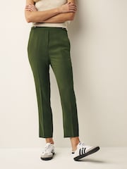 Grün - Hose in Straight Fit mit Gummizug hinten - Bild 1 von 6