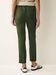 Grün - Hose in Straight Fit mit Gummizug hinten - Bild 3 von 6