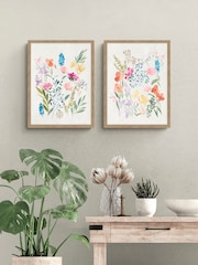 Artko Set of 2 Cream Blossom Springtime By Hannah Dawson Framed Arts - Image 1 of 3