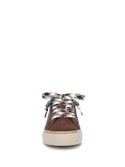Blowfish Malibu Brown Azure Regular Fit Lace-Up Trainers - Image 6 of 7