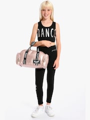 Pineapple Rose Gold Pink Holdall Dance Kit Bag - Image 3 of 4
