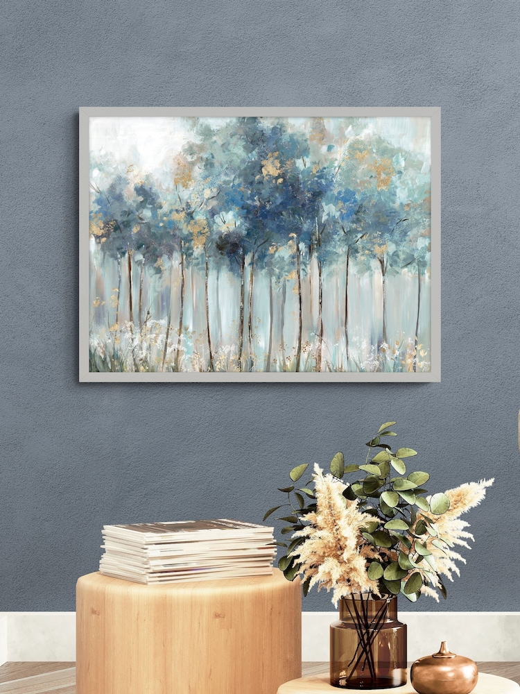Artko Blue Golden Forest By Allison Pearce Framed Art - Image 1 of 3