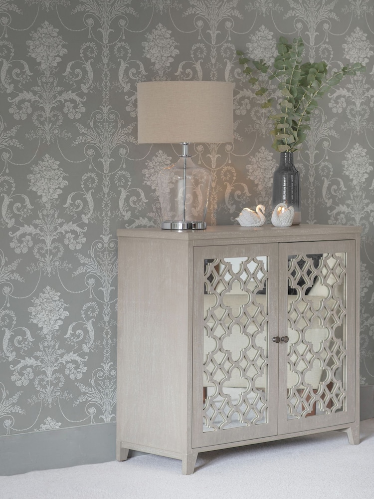 Laura Ashley Steel Josette 10M Wallpaper - Image 2 of 5
