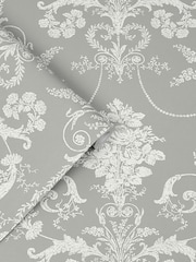 Laura Ashley Steel Josette 10M Wallpaper - Image 4 of 5