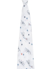 aden + anais™ White Essentials Seashorse Cotton Muslin Blanket - Image 2 of 5