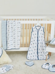 aden + anais™ White Essentials Seashorse Cotton Muslin Blanket - Image 5 of 5