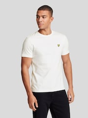 Lyle & Scott White Crew Neck Cotton T-Shirt - Image 1 of 7