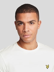 Lyle & Scott White Crew Neck Cotton T-Shirt - Image 3 of 7