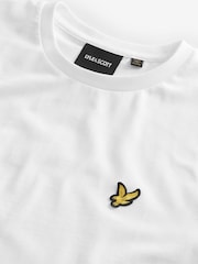 Lyle & Scott White Crew Neck Cotton T-Shirt - Image 5 of 7