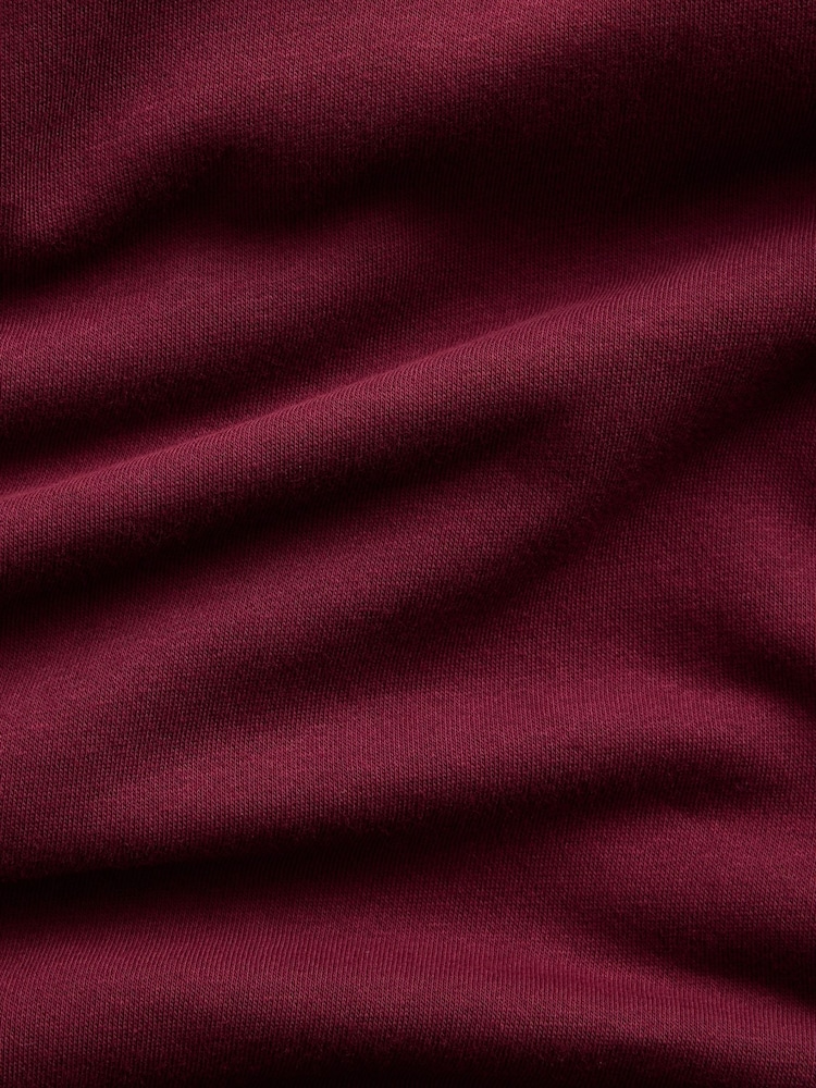Gap Burgundy VintageSoft Oversized Mock Neck Logo Sweatshirt - Image 3 of 3