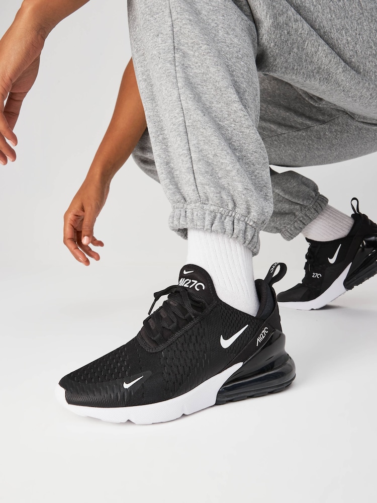 Nike Black/White Air Max 270 Trainers - Image 1 of 13