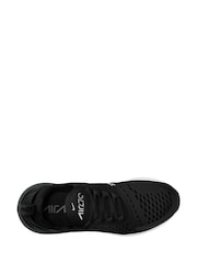 Nike Black/White Air Max 270 Trainers - Image 11 of 13