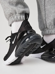 Nike Black/White Air Max 270 Trainers - Image 3 of 13